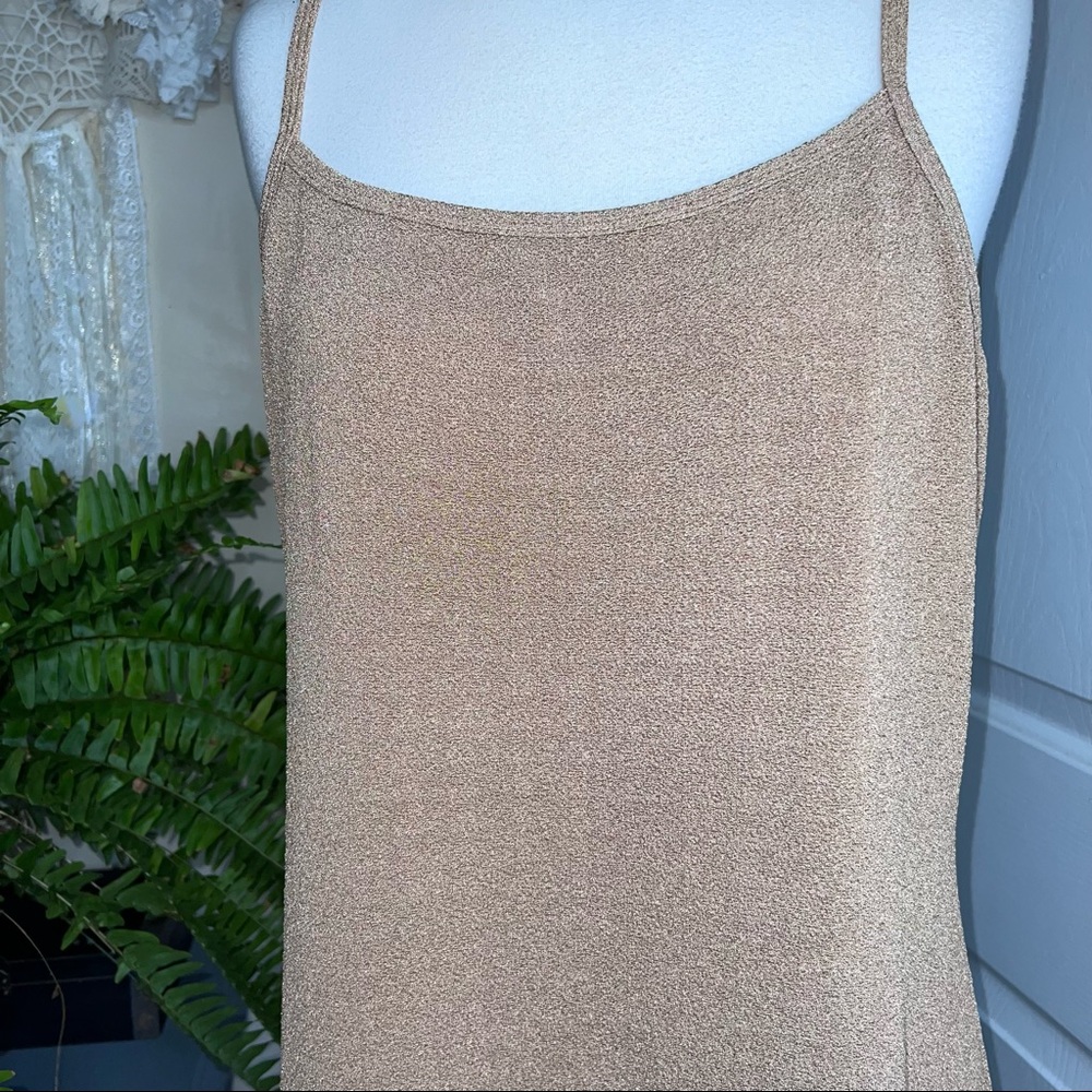 Beige Bodycon Scoop Neck Cami Dress - Picture 9 of 10